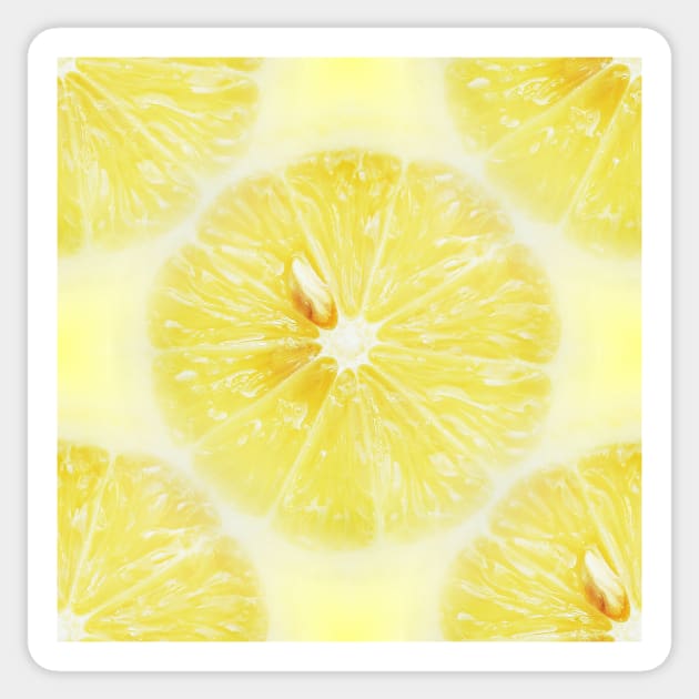 Lemon Pattern Sticker by AlexaZari